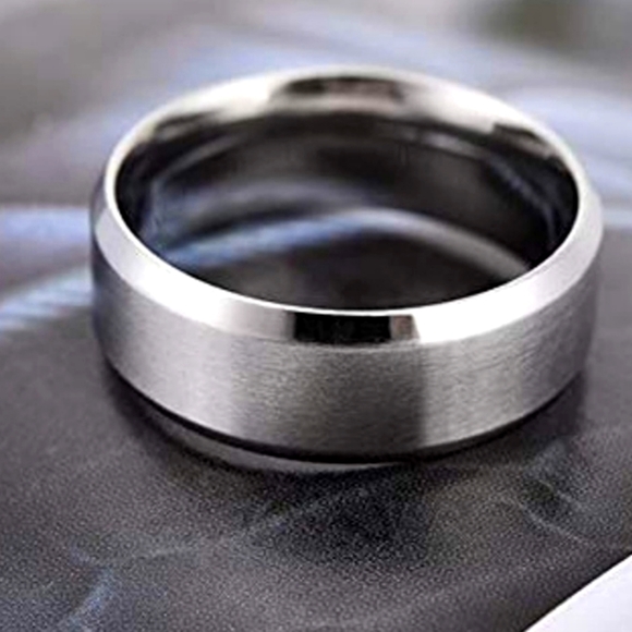 New stainless steel band rings size 5 - 13.  Choose color - Picture 1 of 3